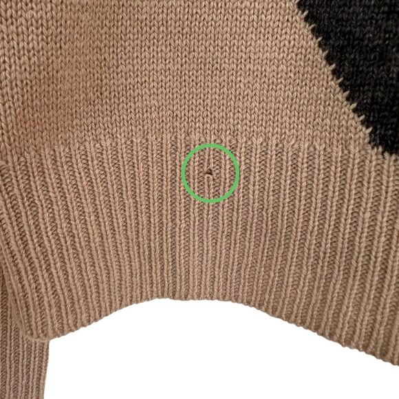 Missoni Men’s Cashmere Chevron Zig Zag Zip Cardigan Sweater Tan Size 54 XXL - Picture 7 of 12